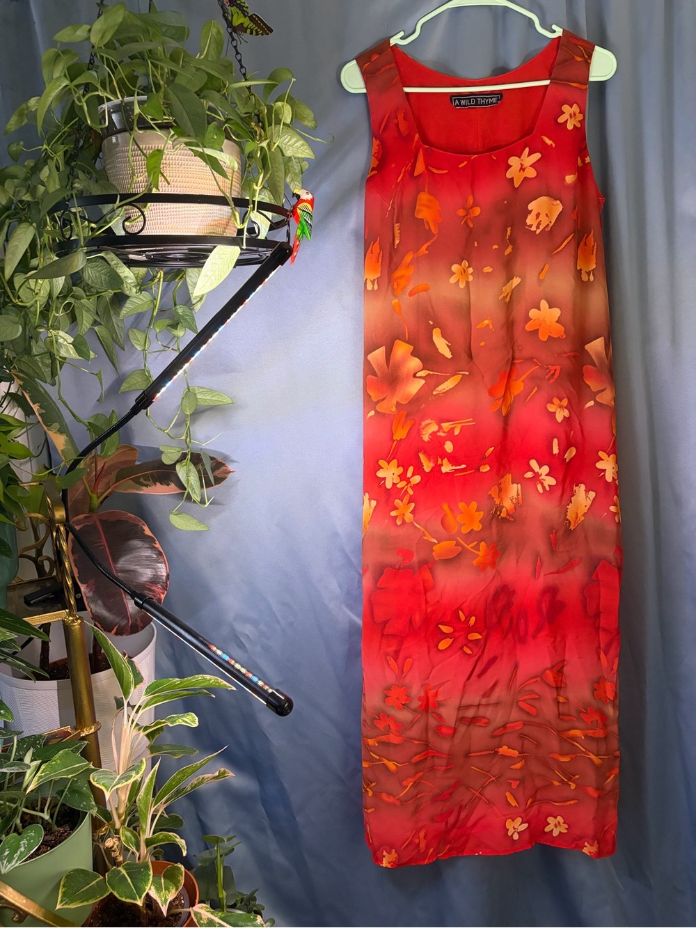 A Wild Thyme - Red Floral Maxi Dress